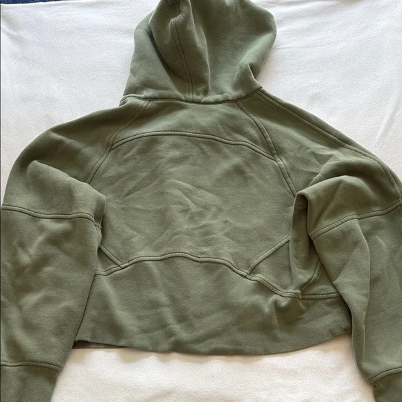lululemon athletica Scuba Olive Green Full-Zip Hoodie, Women’s XS - Picture 7 of 9